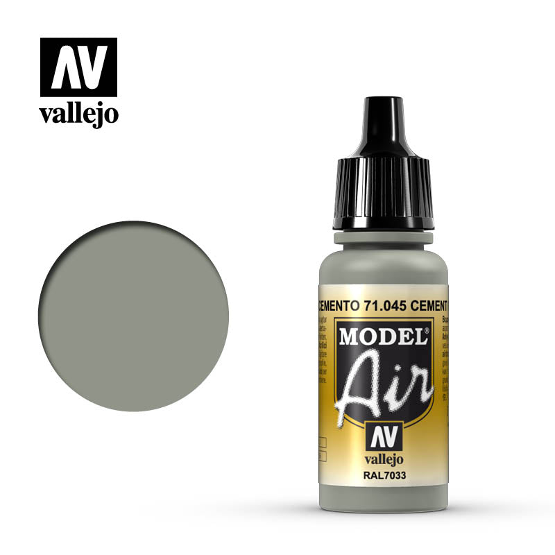Vallejo Model Air 45 17ml Us Grey Light Vallejo PAINT, BRUSHES & SUPPLIES