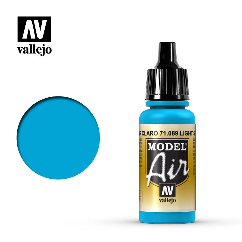 Vallejo Model Air 89 17ml Light Sea Blue Vallejo PAINT, BRUSHES & SUPPLIES