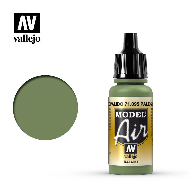 Vallejo Model Air 95 17ml Pale Green Vallejo PAINT, BRUSHES & SUPPLIES