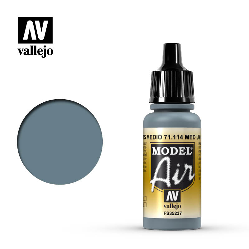 Vallejo Model Air 114 17ml Us Wwii Blue Gray Vallejo PAINT, BRUSHES & SUPPLIES