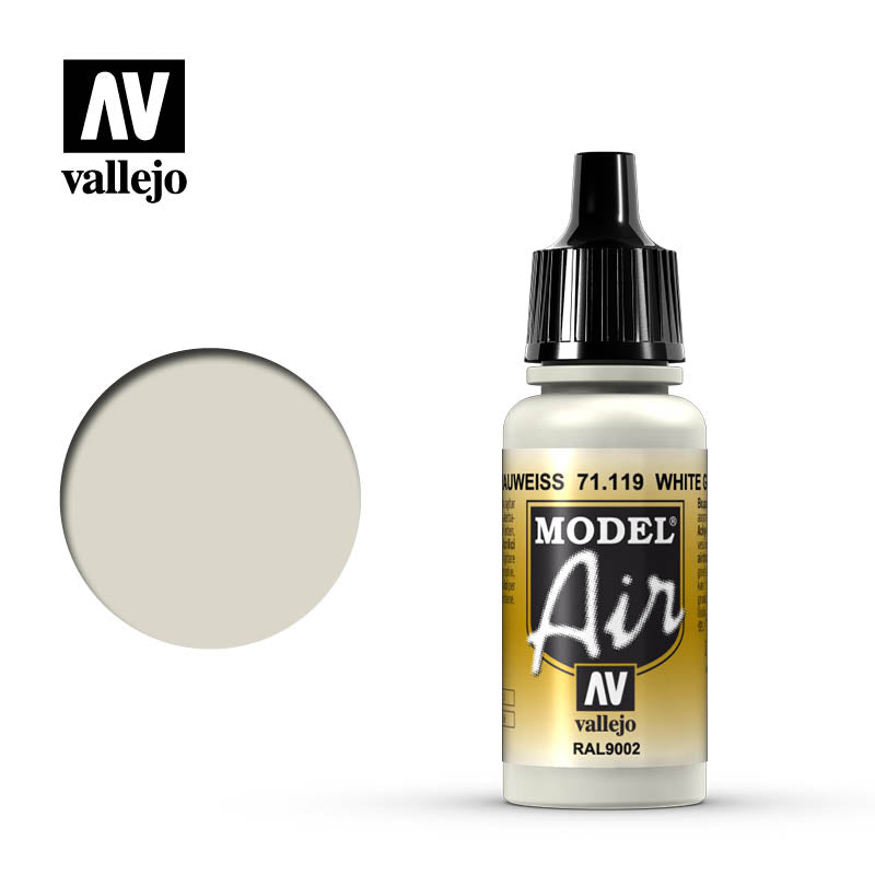 Vallejo Model Air 119 17ml White Grey Ral9002 Vallejo PAINT, BRUSHES & SUPPLIES