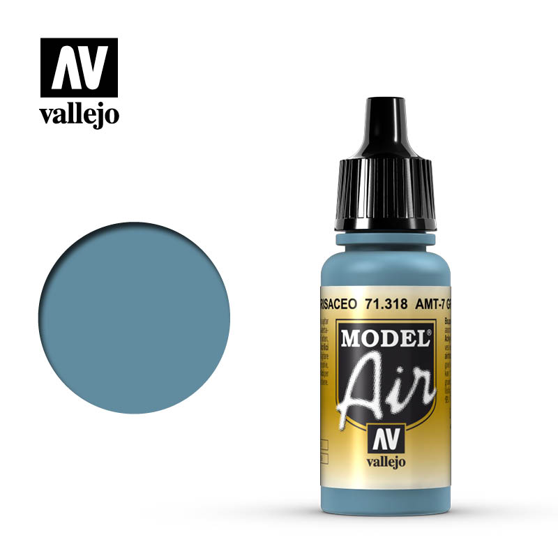 Vallejo Model Air Amt-7 Greyish Blue 17 ml Vallejo PAINT, BRUSHES & SUPPLIES