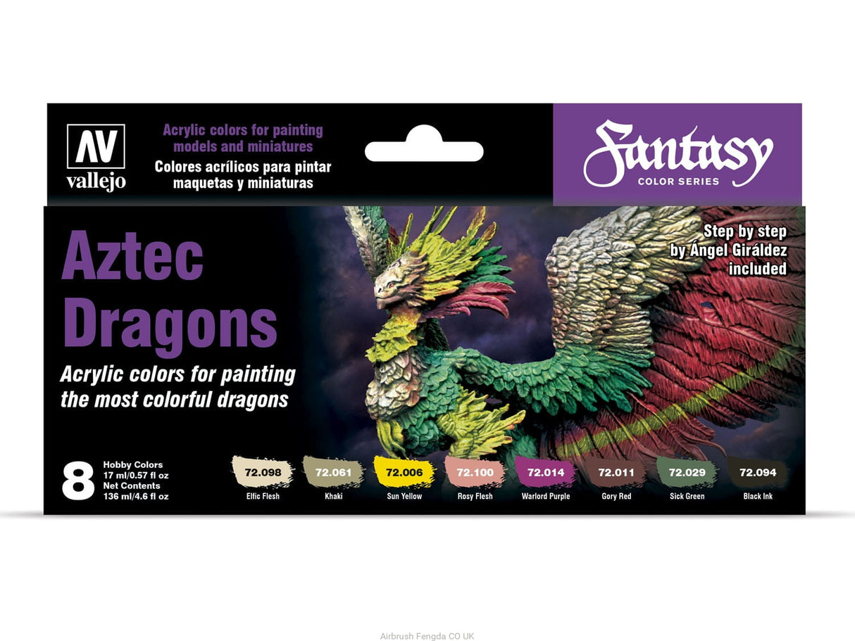 Vallejo 72306 Game Colour Fantasy Aztec Dragons - Hobbytech Toys