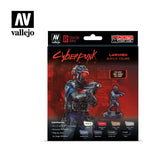 Vallejo 72308 Game Colour Cyberpunk Lawmen 8 Colour Acrylic Paint Set w/ Sgt. Suou miniature Vallejo PAINT, BRUSHES & SUPPLIES