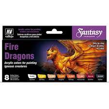 Vallejo 72312 Game Colour Fantasy Fire Dragons - Hobbytech Toys