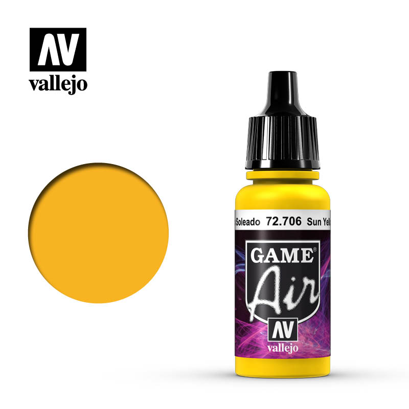 Vallejo Game Air Sun Yellow 17ml Vallejo PAINT, BRUSHES & SUPPLIES