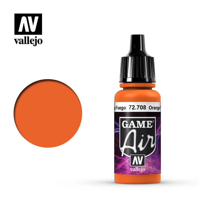 Vallejo Game Air Orange Fire 17ml Vallejo PAINT, BRUSHES & SUPPLIES