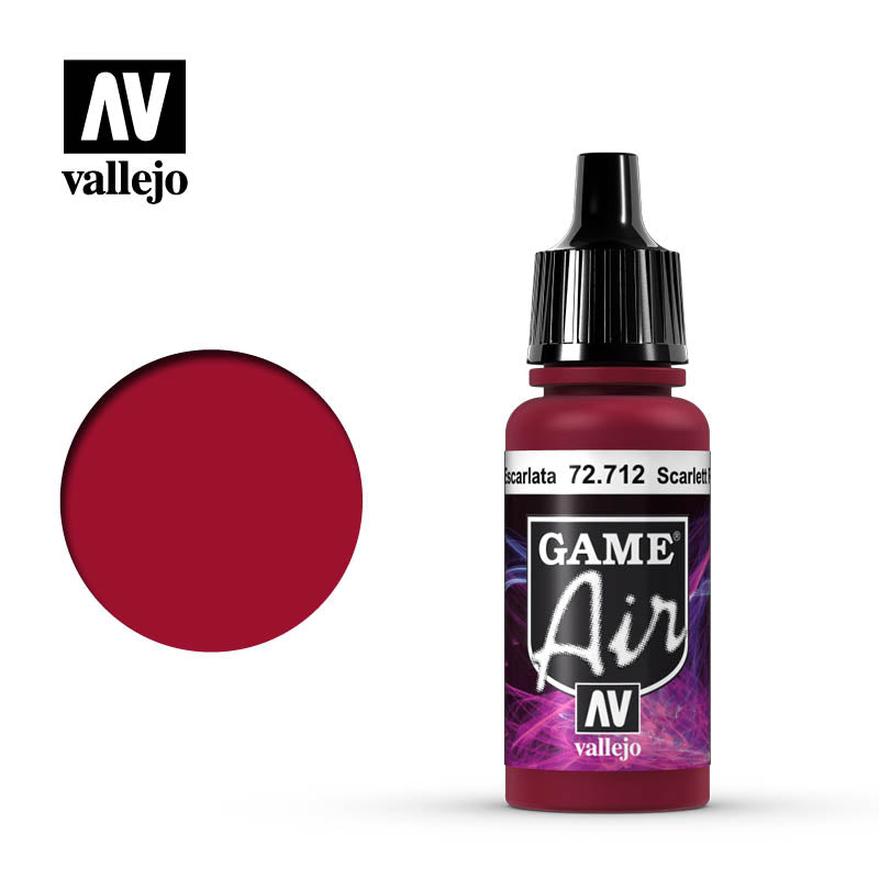 Vallejo Game Air Scarlet Red 17ml Vallejo PAINT, BRUSHES & SUPPLIES