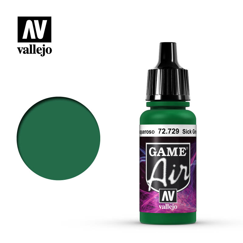 Vallejo Game Air Sick Green 17ml Vallejo PAINT, BRUSHES & SUPPLIES