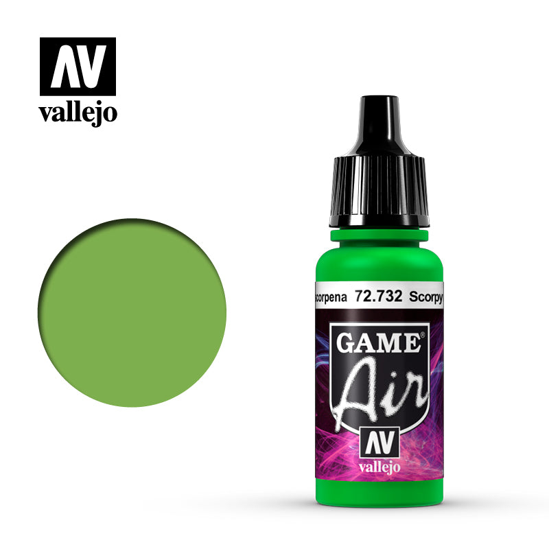 Vallejo Game Air Scorpy Green 17ml Vallejo PAINT, BRUSHES & SUPPLIES