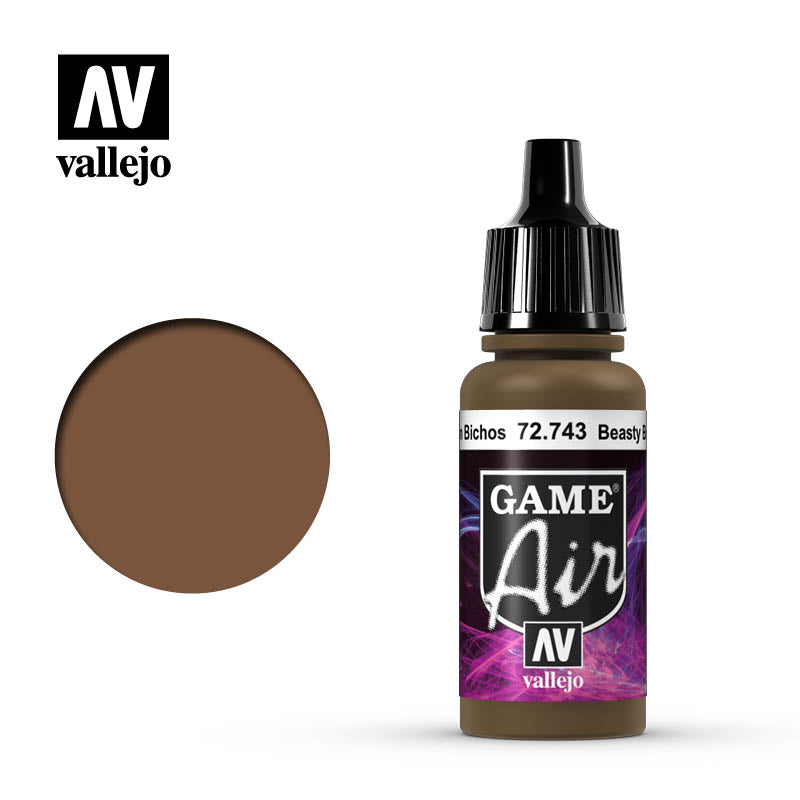 Vallejo Game Air Beasty Brown 17ml Vallejo PAINT, BRUSHES & SUPPLIES