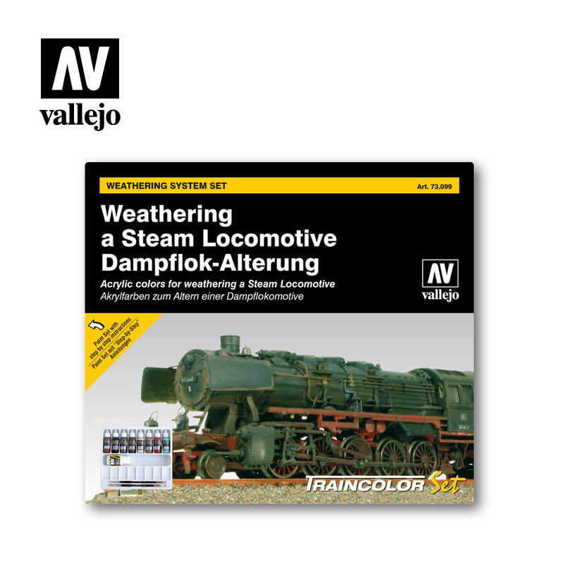 Vallejo Train Colour Set Weathering Steam Engines Vallejo PAINT, BRUSHES & SUPPLIES