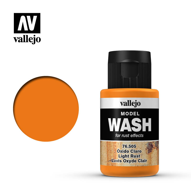 Vallejo Model Wash Light Rust 35ml Vallejo PAINT, BRUSHES & SUPPLIES