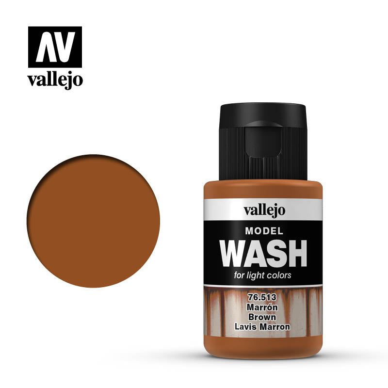 Vallejo Model Wash Brown 35ml Vallejo PAINT, BRUSHES & SUPPLIES