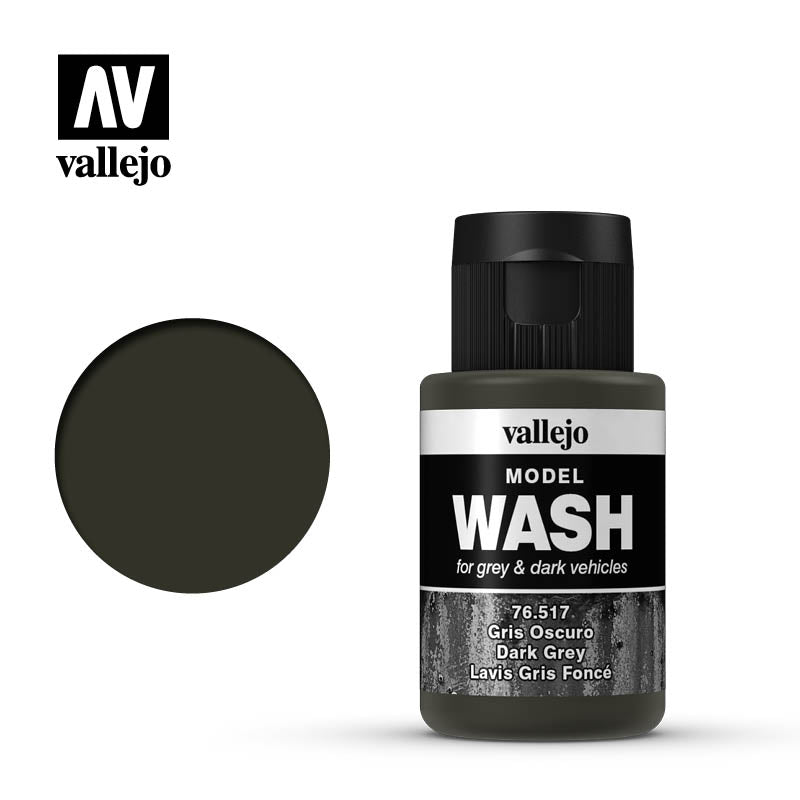 Vallejo Model Wash Dark Grey 35ml Vallejo PAINT, BRUSHES & SUPPLIES