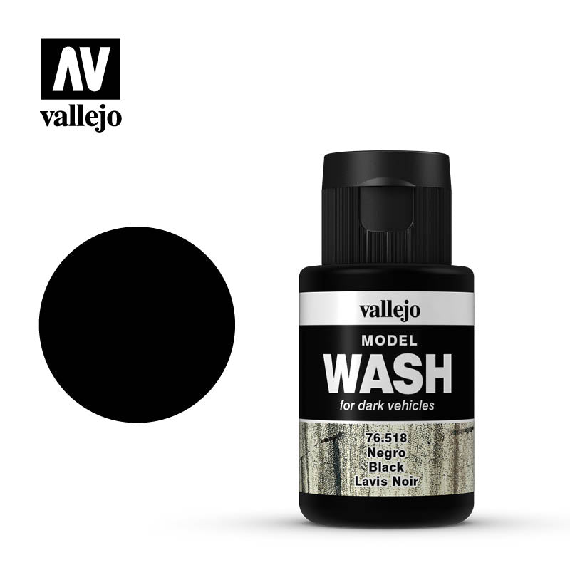 Vallejo Model Wash Black 35ml Vallejo PAINT, BRUSHES & SUPPLIES