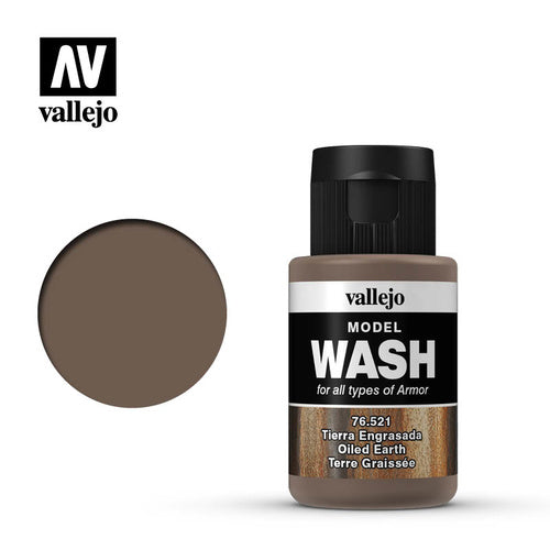 Vallejo Model Wash Oiled Earth 35ml Vallejo PAINT, BRUSHES & SUPPLIES