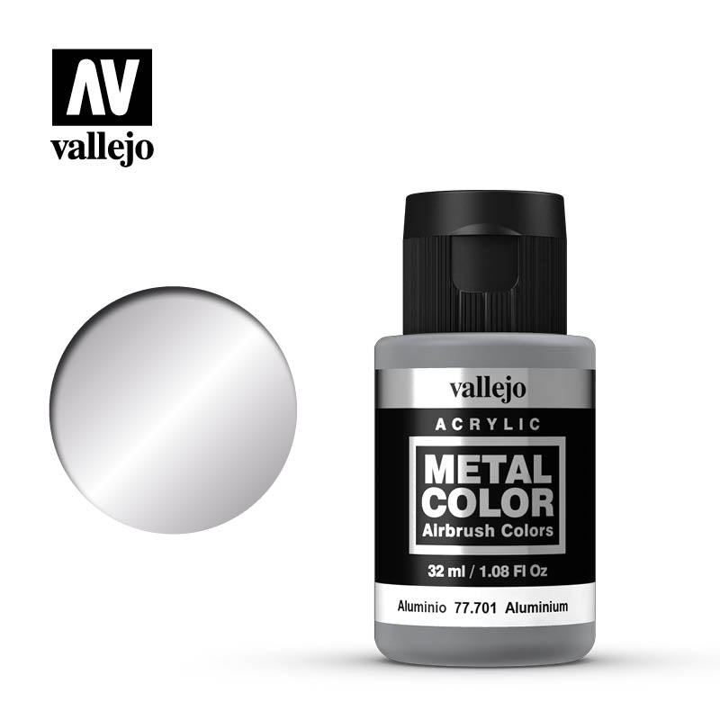 Vallejo Metal Colour Aluminium 32ml Vallejo PAINT, BRUSHES & SUPPLIES