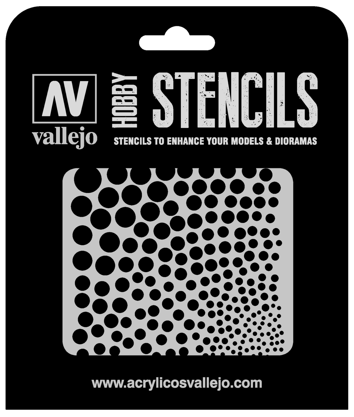 Vallejo ST-SF002 Circle Textures Stencil Vallejo PAINT, BRUSHES & SUPPLIES