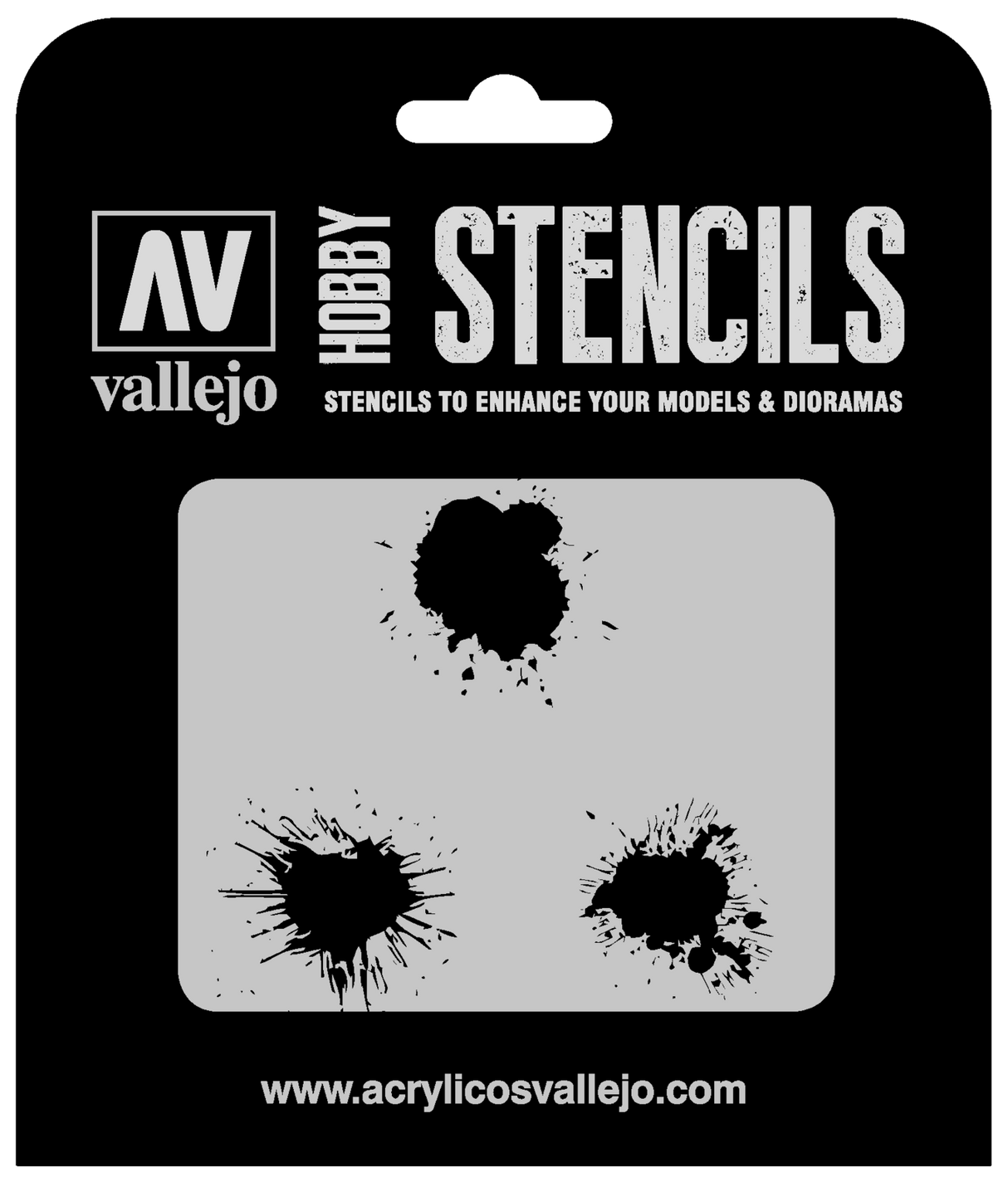 Vallejo ST-TX005 1/35 Paint Stains Stencil Vallejo PAINT, BRUSHES & SUPPLIES