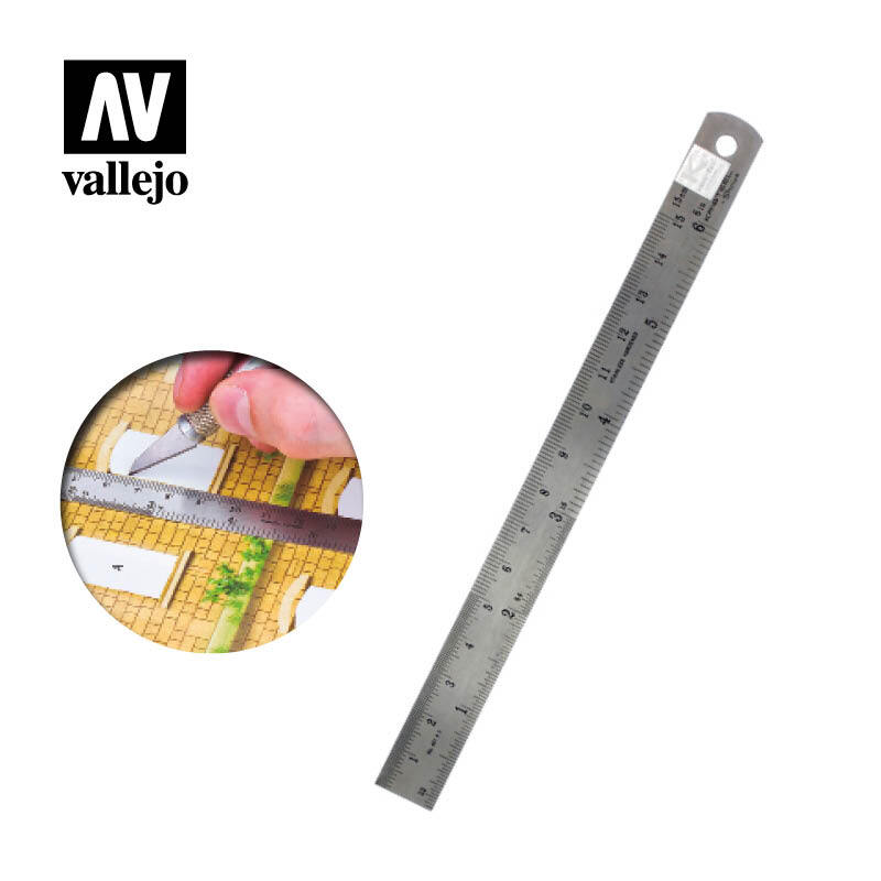 Vallejo T15003 Steel Rule (150 mm) Vallejo TOOLS