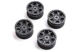 Axial 1.0 Ford Bronco Wheels, Black, 4pcs, SCX24 - Hobbytech Toys