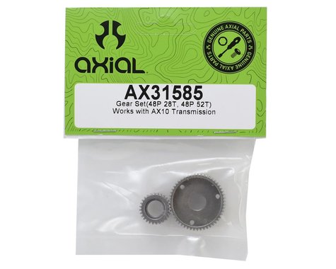 Axial Gear Set, 48P, 28T and 52T, AX31585 Axial Racing RC CARS - PARTS