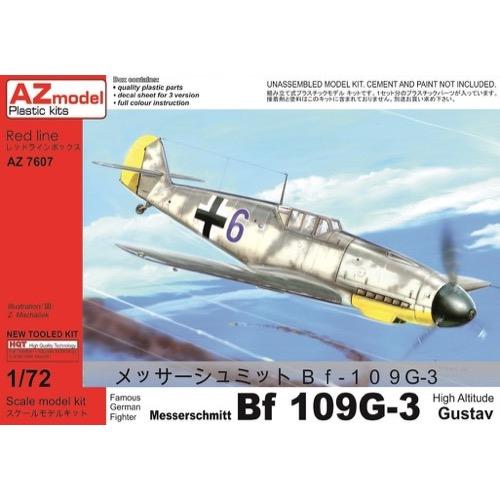 AZ Models AZ7607 1/72 Bf 109G-3 High Altitude Gustav Plastic Model Kit** AZ Models PLASTIC MODELS