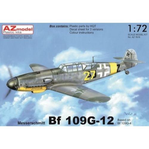 AZ Models AZ7616 1/72 Bf 109G-12 based on Bf 109G-4 Plastic Model Kit** AZ Models PLASTIC MODELS