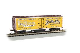 Bachmann 16332 HO Track Cleaning 40' Wood-Side Reefer - Evansville Packing Co. Bachmann TRAINS - HO/OO SCALE