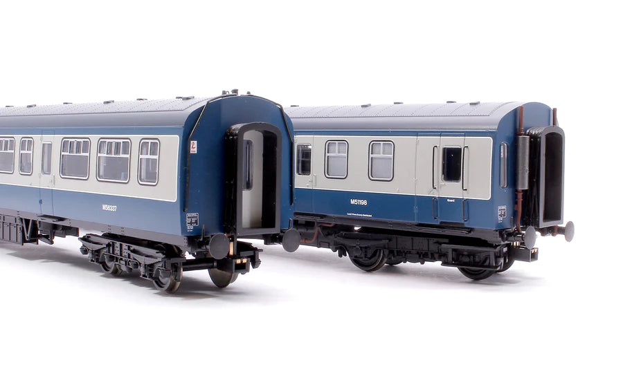 Bachmann Branchline 32-287BSF OO Class-101 2-Car DMU M51198/M56337 BR Blue/Grey (Era-7) - DCC/Sound - Hobbytech Toys