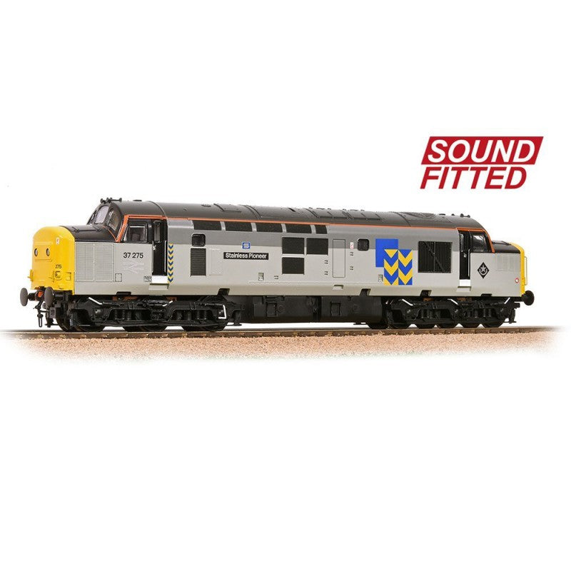 Bachmann OO 32-778RJSF Class 37/0 Stainless Pioneer BR Railfreight Metals DCC Sound Bachmann Branchline TRAINS - HO/OO SCALE