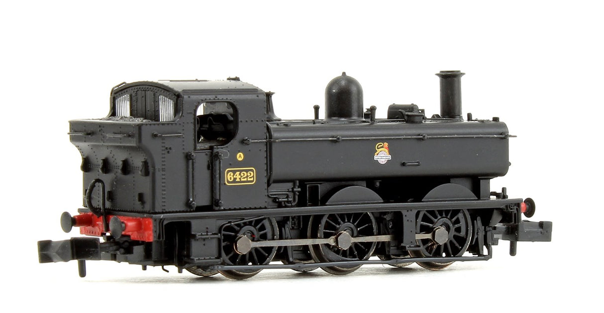 Graham Farish N GWR 64XX Pannier Tank 6422 BR Black Early Emblem Steam Locomotive Graham Farish TRAINS - N SCALE