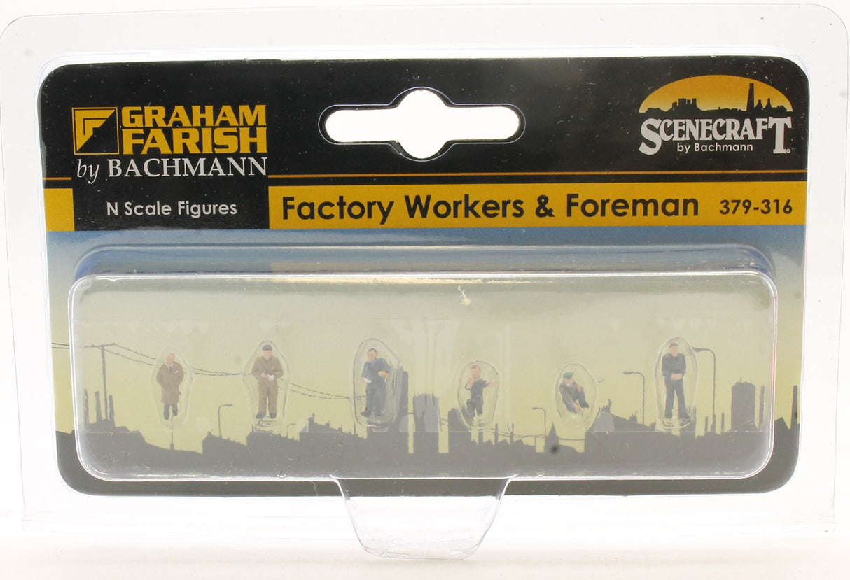 Graham Farish N 379-316 Workers & Foreman Graham Farish TRAINS - N SCALE