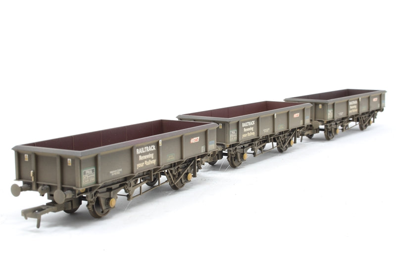 Bachmann OO PNA Open Wagon 3-Pack 5-Rib Wagon RailTrack Weathered Bachmann Branchline TRAINS - HO/OO SCALE