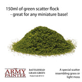Army Painter BF4113 Grass Green, Flock The Army Painter TRAINS - SCENERY