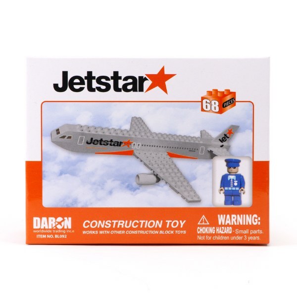 Daron Jetstar 55pc Block Construction Plane Daron TOY SECTION