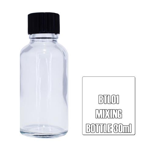 SMS BTL01 Glass Empty Mixing Bottle 30ml Scale Modellers Supply PAINT, BRUSHES & SUPPLIES