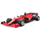 Bburago 1/18 Ferrari Racing 2021 F1 SF- 21 Car - Sainz - Hobbytech Toys