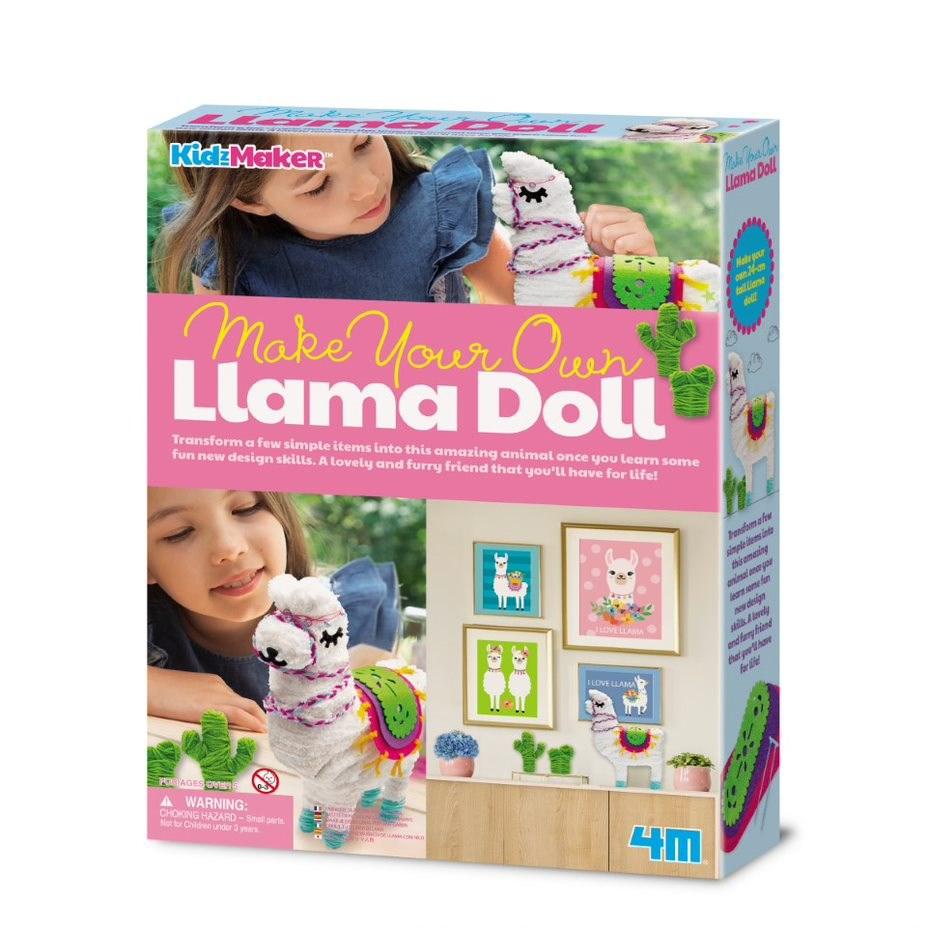 4M KidzMaker Make your Own Llama Doll 4M TOY SECTION
