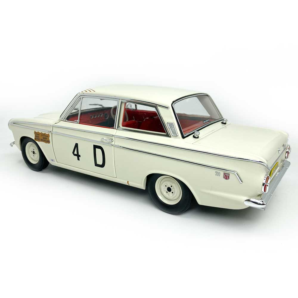 Classic Carlectables 18778 1/18 Ford Cortina GT 500 1965 Bathurst Second Place Car** - Hobbytech Toys