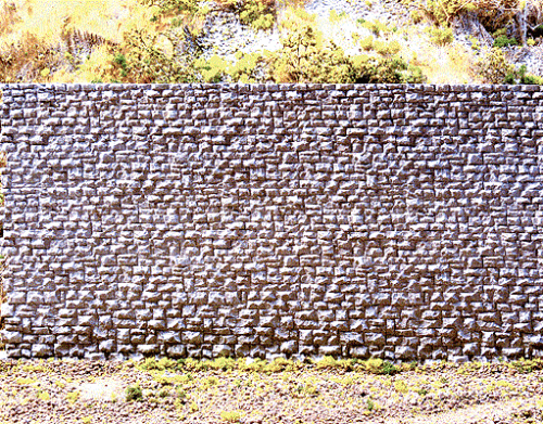 Chooch Random Stone Retaining Wall - Small - 6-3/4 x 3-5/8"  16.8 x 9cm - Hobbytech Toys