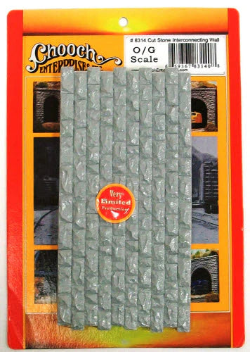Chooch Cut Stone Retaining Wall - Large - 6-3/4 x 3-1/2"  17.1 x 8.9cm - Hobbytech Toys