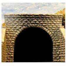 Chooch 9750 N Double Track Cut Stone Tunnel Portal - 3-1/2 x 3-29/32 8.7 x 9.7cm pkg(2) - Hobbytech Toys