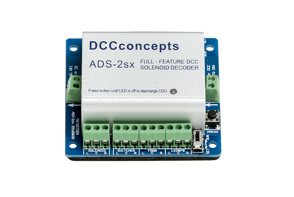 DCC Concepts Accessory Decoder CDU Solenoid Drive SX-2 way DCC Concepts TRAINS - DCC