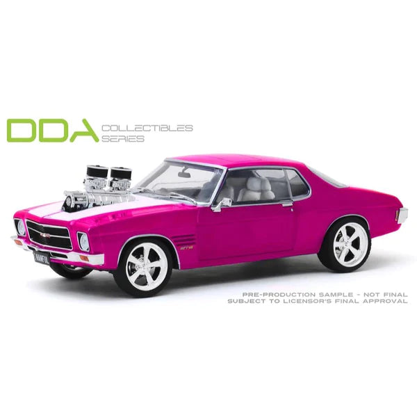 DDA 1/24 1973 Pink/White Blown HQ Holden Monaro - Hobbytech Toys