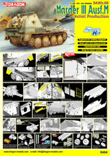 Dragon 6464 1/35 Sd.Kfz.138 Marder III Ausf.M Initial Production Plastic Model Kit - Hobbytech Toys