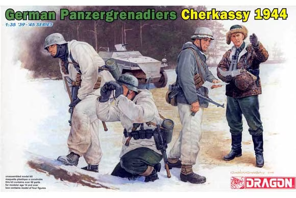 Dragon 1/35 German Panzergrenadiers (Cherkassy 1944) Plastic Model Kit [6490] - Hobbytech Toys