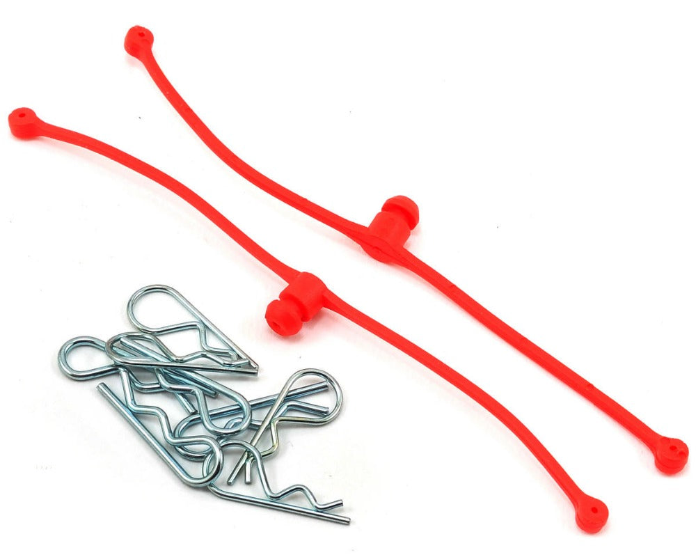 Dubro 2248 Body Klip Retainers, Red 2 DU-BRO RC CARS - PARTS