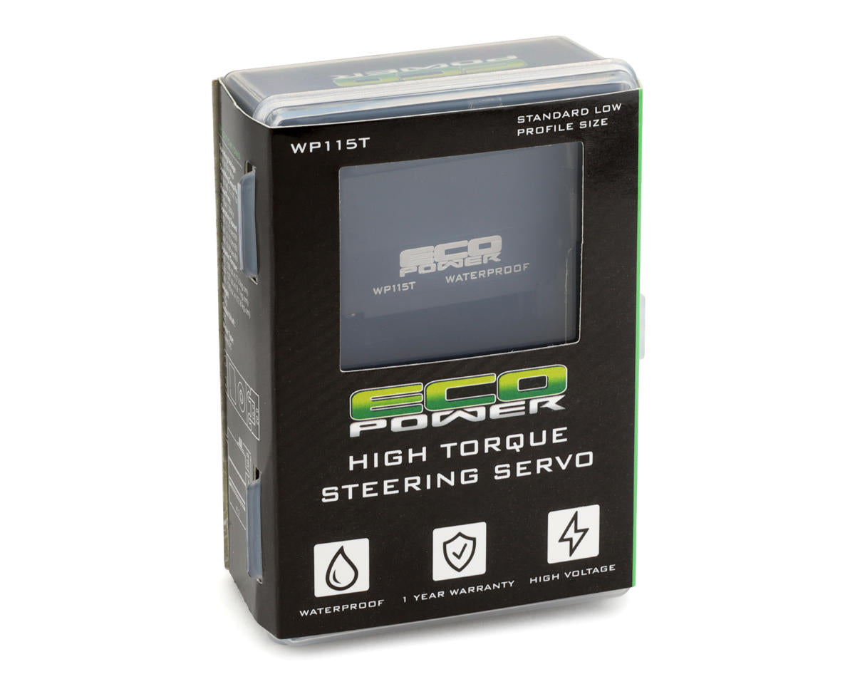 EcoPower WP115T Low Profile High Torque Waterproof Metal Gear Servo - Hobbytech Toys